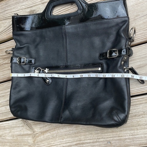 Coach Bonnie Leather Fold-Over Tote Bag /Purse - Picture 9 of 12